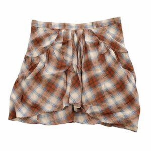 Isabel Marant 100% Silk Plaid Mini Skirt – Size 2